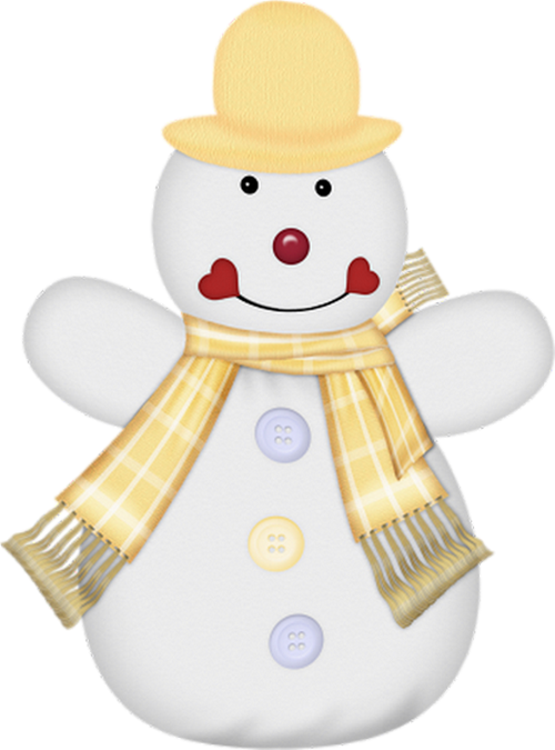Snowman (500x675), Png Download
