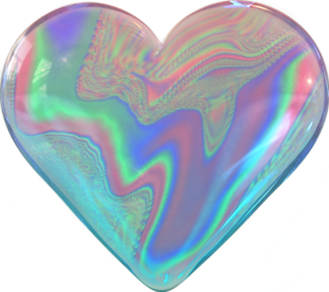 650 X 576 2 - Holographic Heart Transparent (650x576), Png Download