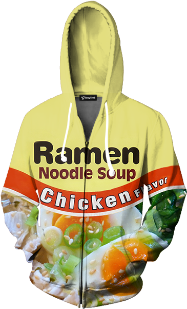 Chicken Ramen - Ramen Noodle Soup Sweatshirt (600x600), Png Download