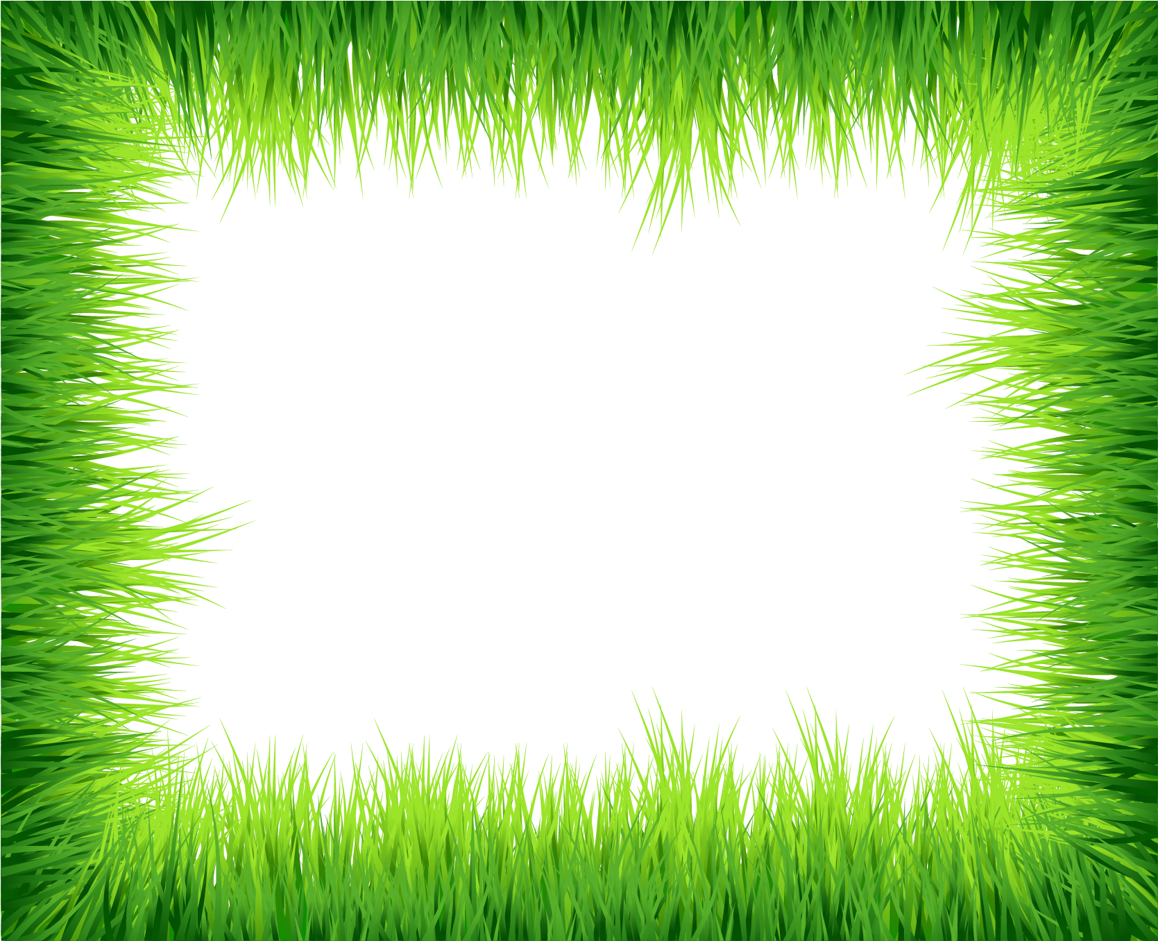 Download Clip Art - Grass Border Vector Png (1867x1534), Png Download