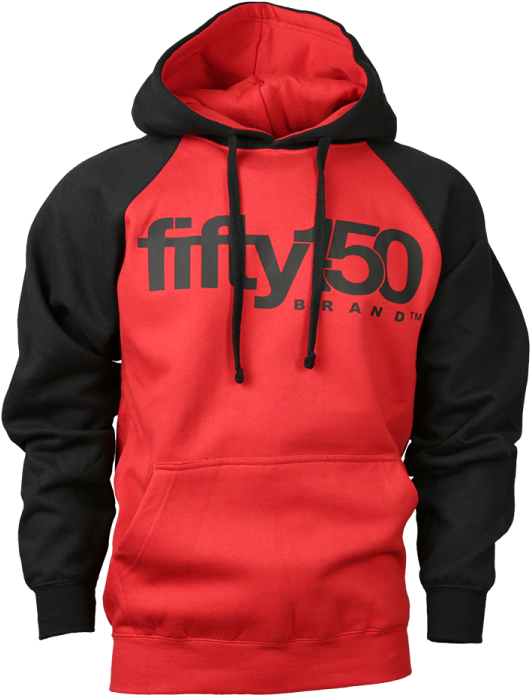 2-tone Red/black Hoodie - Hoodie (768x768), Png Download