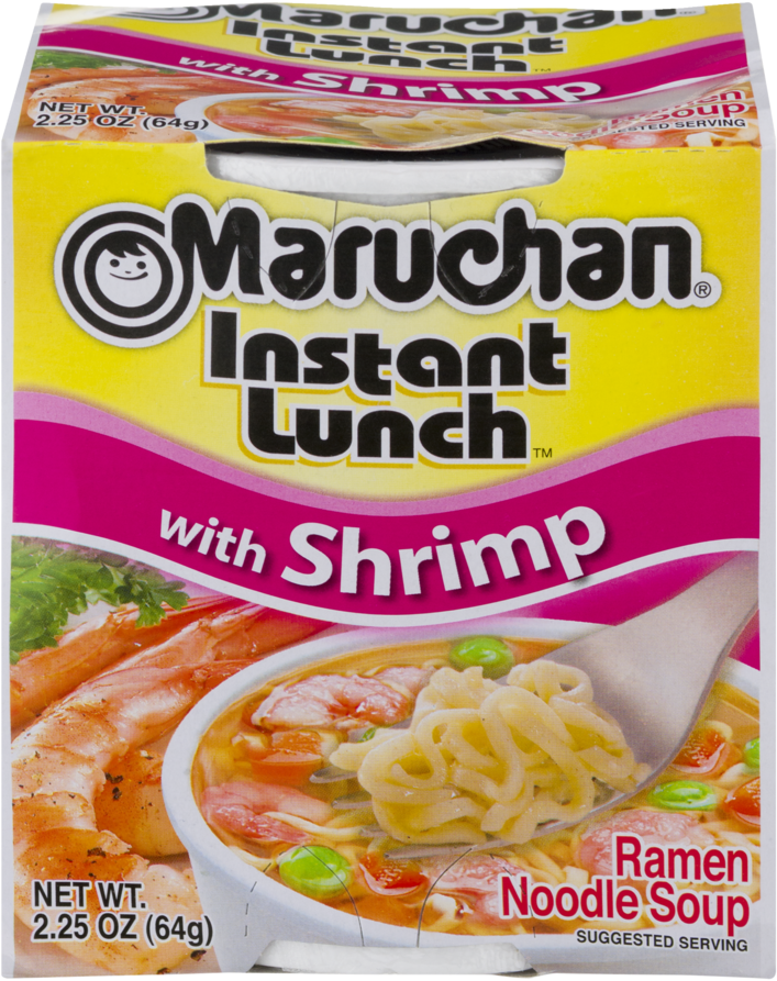 Maruchan Instant Lunch With Shrimp Ramen Noodles With - Maruchan Instant Lunch Shrimp (1000x1000), Png Download