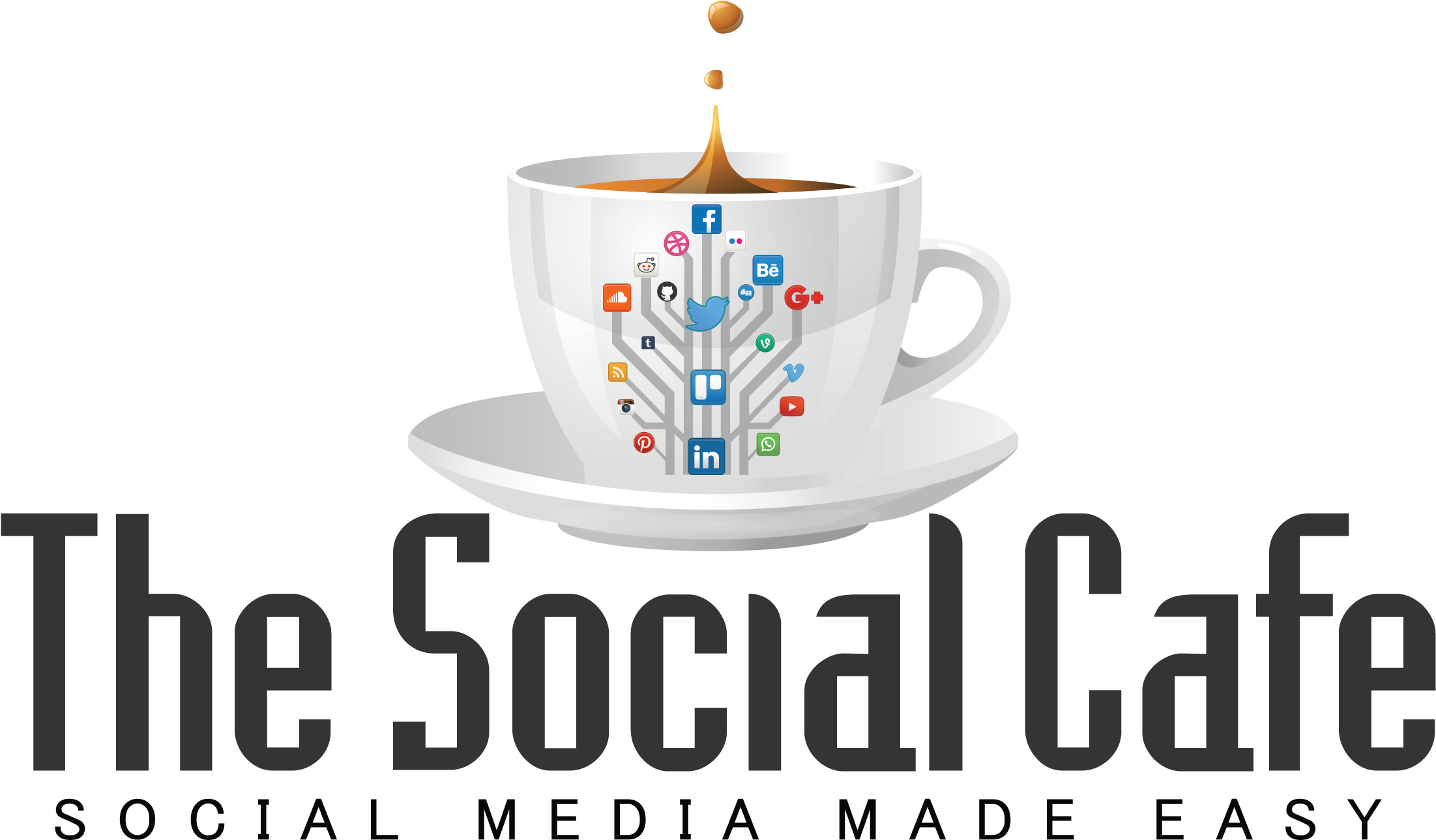 The Social Cafe Logo 02 - Panel On The Web (2334x1804), Png Download