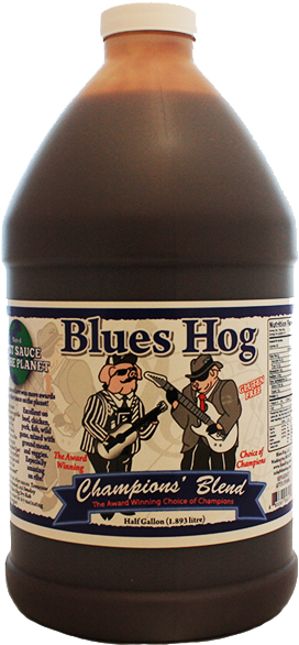 Blues Hog Champions' Blend Sauce 1/2 Gallon - Beer Bottle (589x589), Png Download
