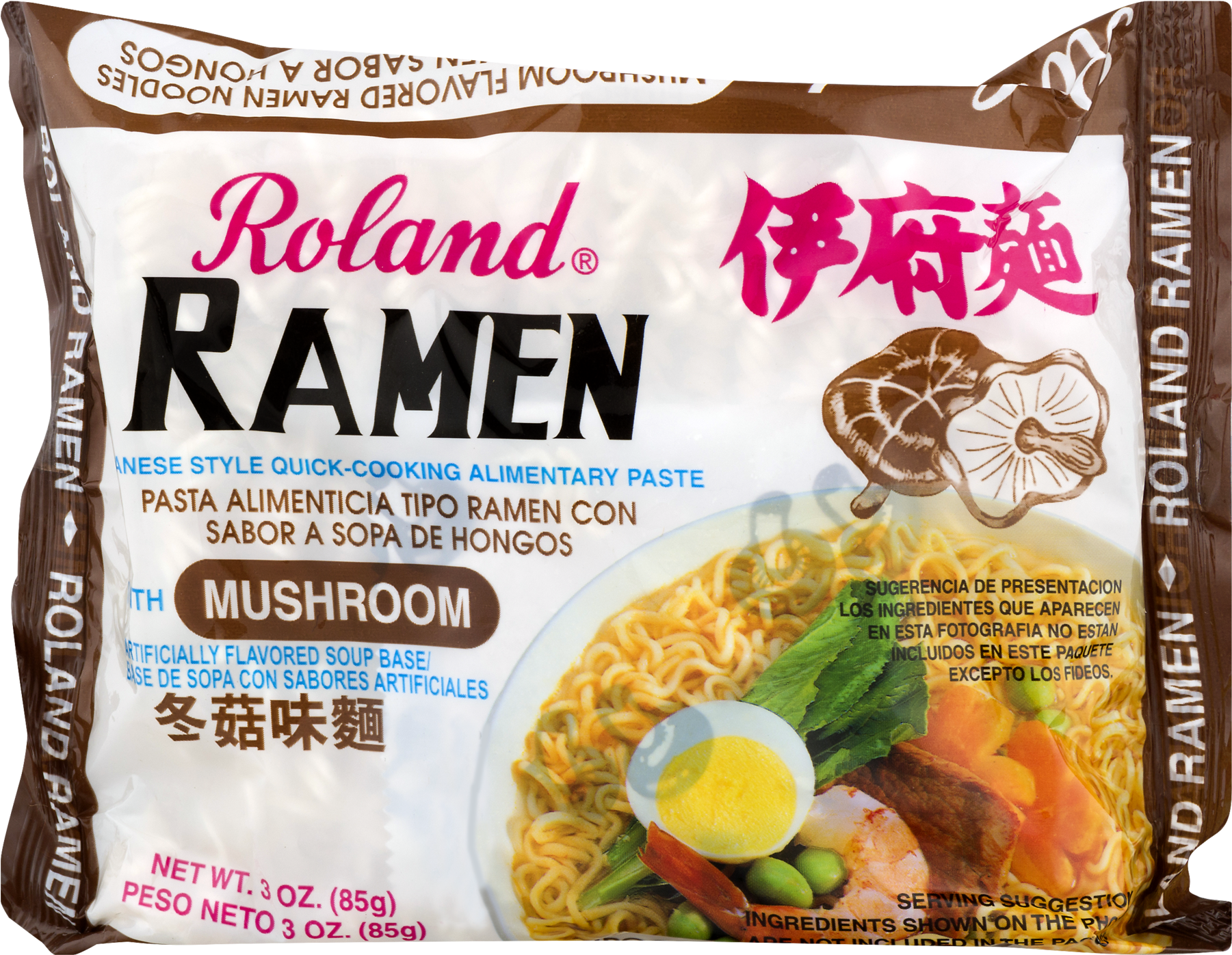Roland Ramen With Mushroom, 3 Oz - Roland Ramen (1800x1800), Png Download