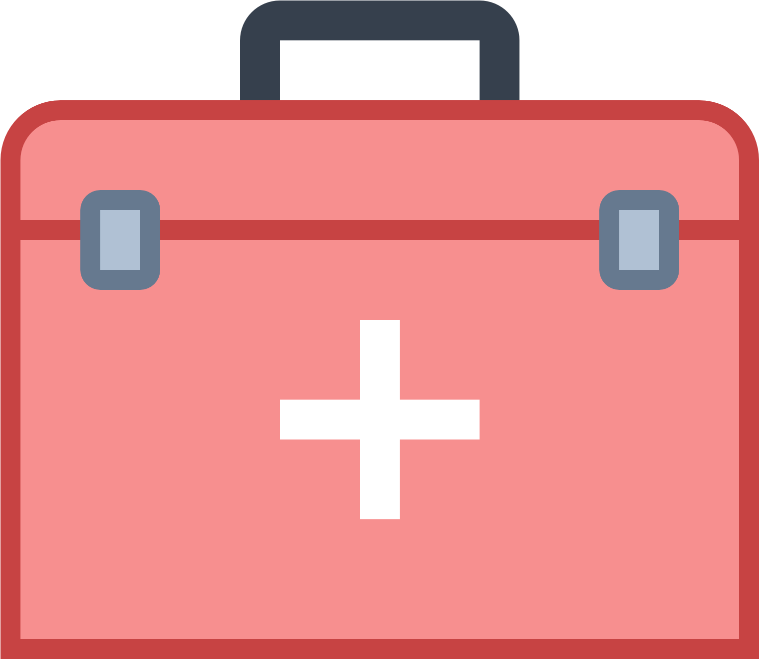The Image Is Of A Medical Case - Doctor's Bag Icon (1600x1600), Png Download