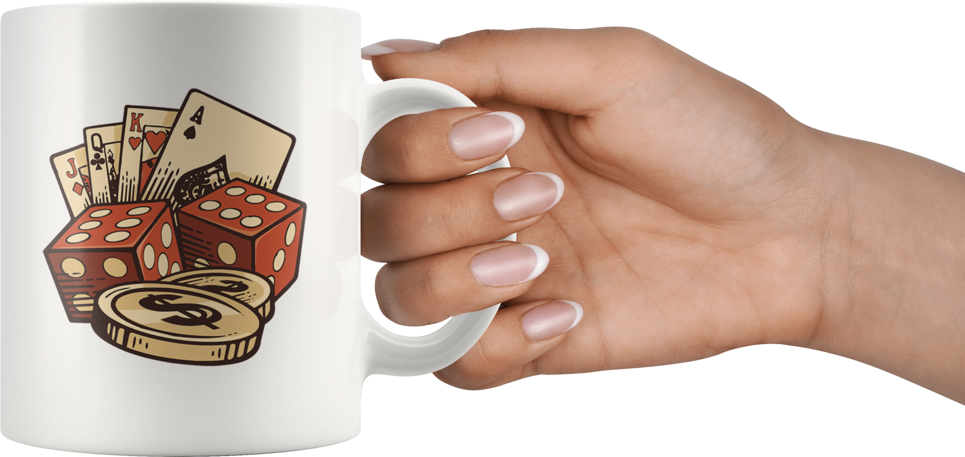 Casino Vector Set Vintage Handmade Mug - Mug (2000x2000), Png Download