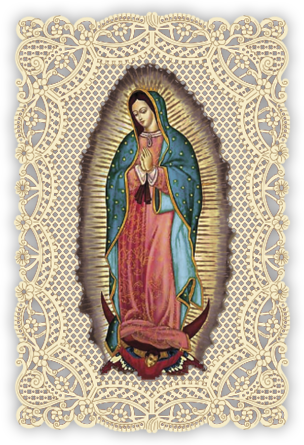 Find This Pin And More On Virgen De Guadalupe - Motif (600x877), Png Download