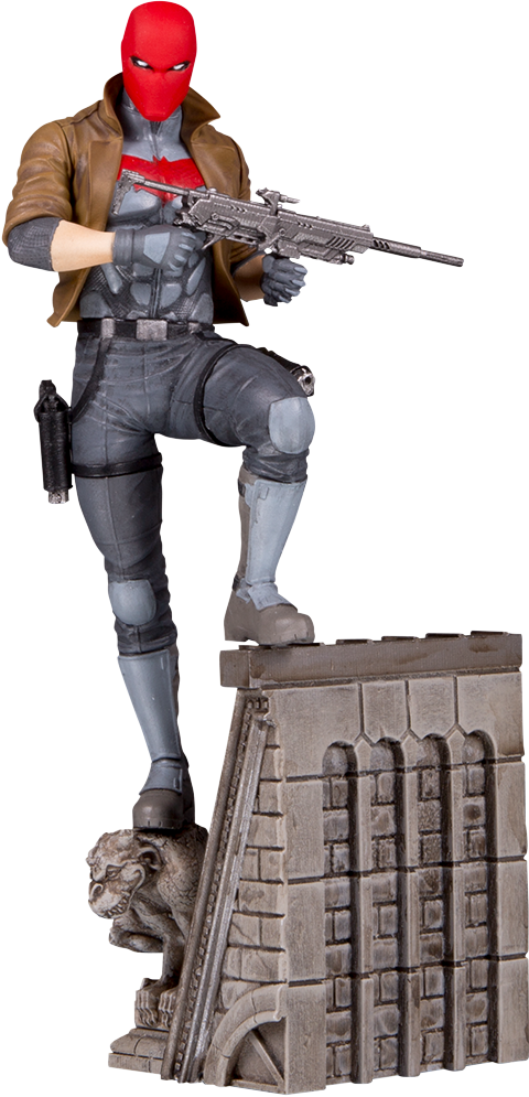 Dc Collectibles Red Hood Statue - Batfamily (480x995), Png Download
