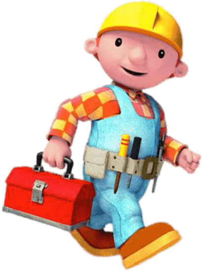 Free Png Download Old Bob The Builder On His Way Clipart - Bob The Builder Png (850x567), Png Download