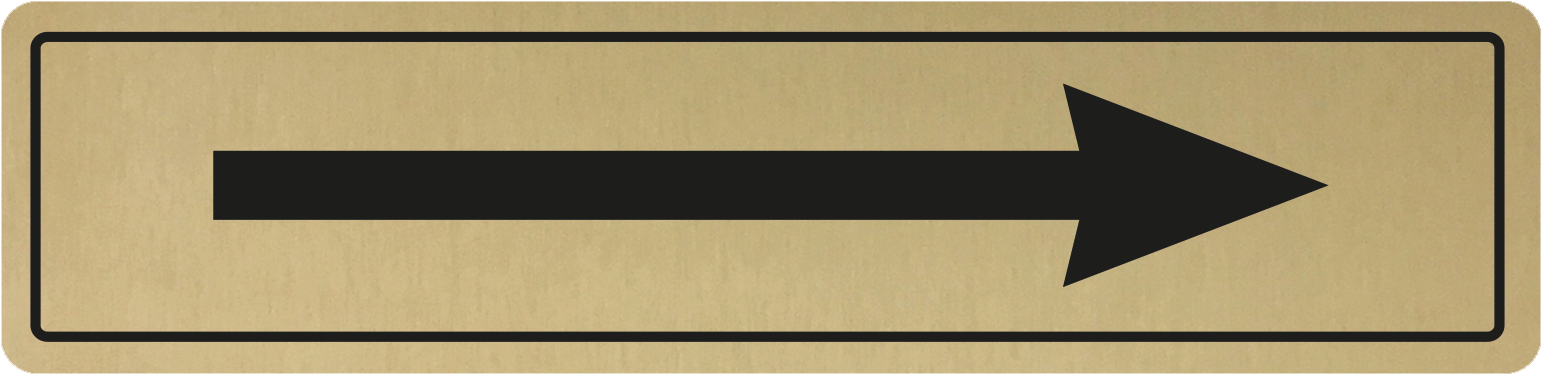 Arrow Door Sign - Wood (1600x1600), Png Download