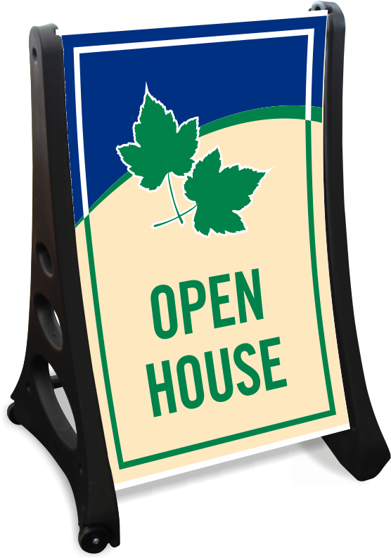 Open House A-frame Sidewalk Sign Kit - Sidewalk Sign Sale (800x800), Png Download