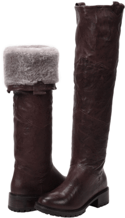 Elena Sp Espresso - Knee-high Boot (600x600), Png Download