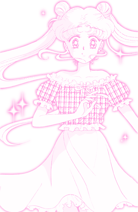 Gif Cute Rainbow Glitter Anime Kawaii Graphics Manga - Sailor Moon Manga Pink (482x740), Png Download