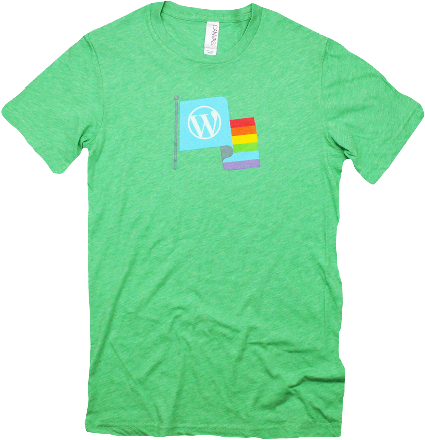 Wordpress Pride - Baseball T Shirt Short Sleeve (1024x1024), Png Download