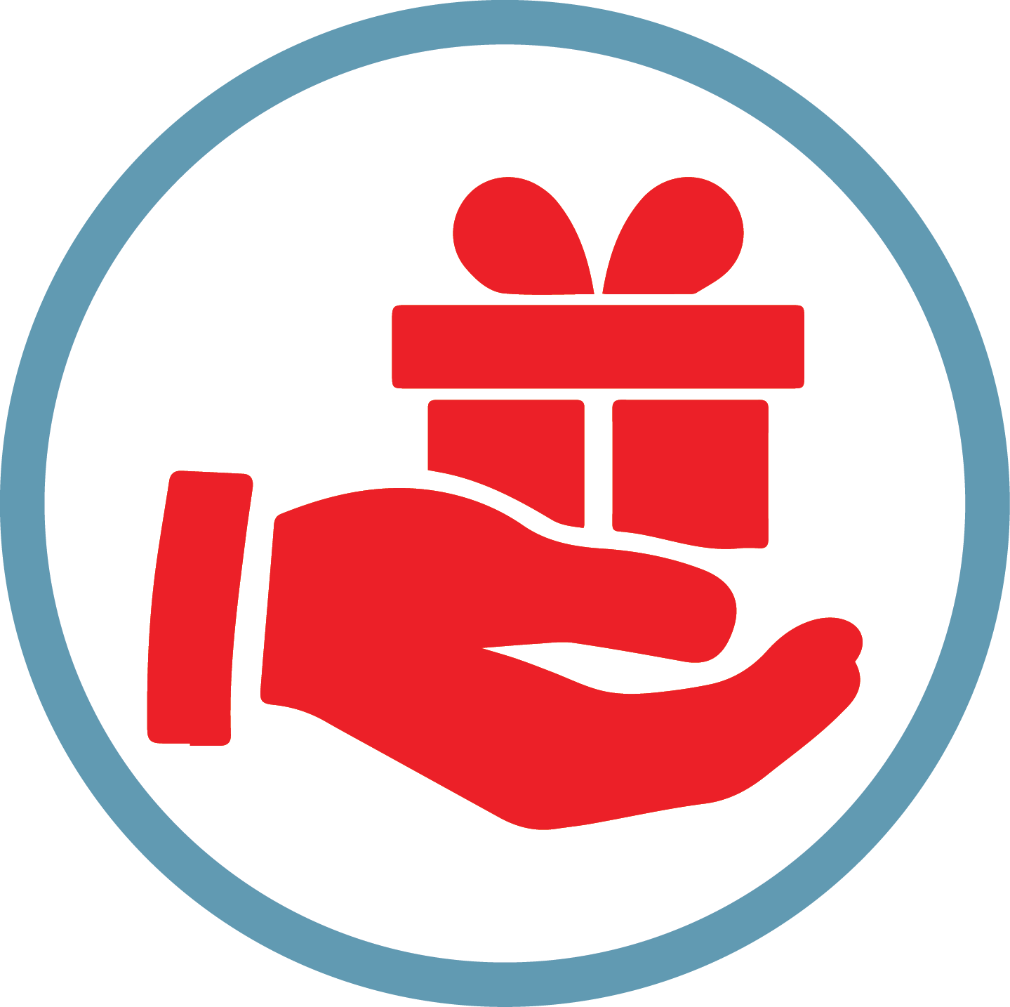 Shahzadpur Travels - Hand With Box Icon (1439x1434), Png Download