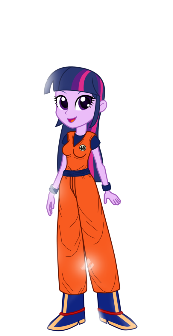 Gonzalossj3, Dragon Ball Z, Equestria Girls, Goku, - Twilight Sparkle Dragon Ball Png (692x1153), Png Download