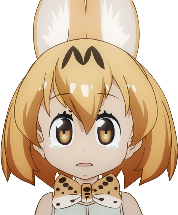 That's Weird , - Kemono Friends Serval Sad (610x720), Png Download