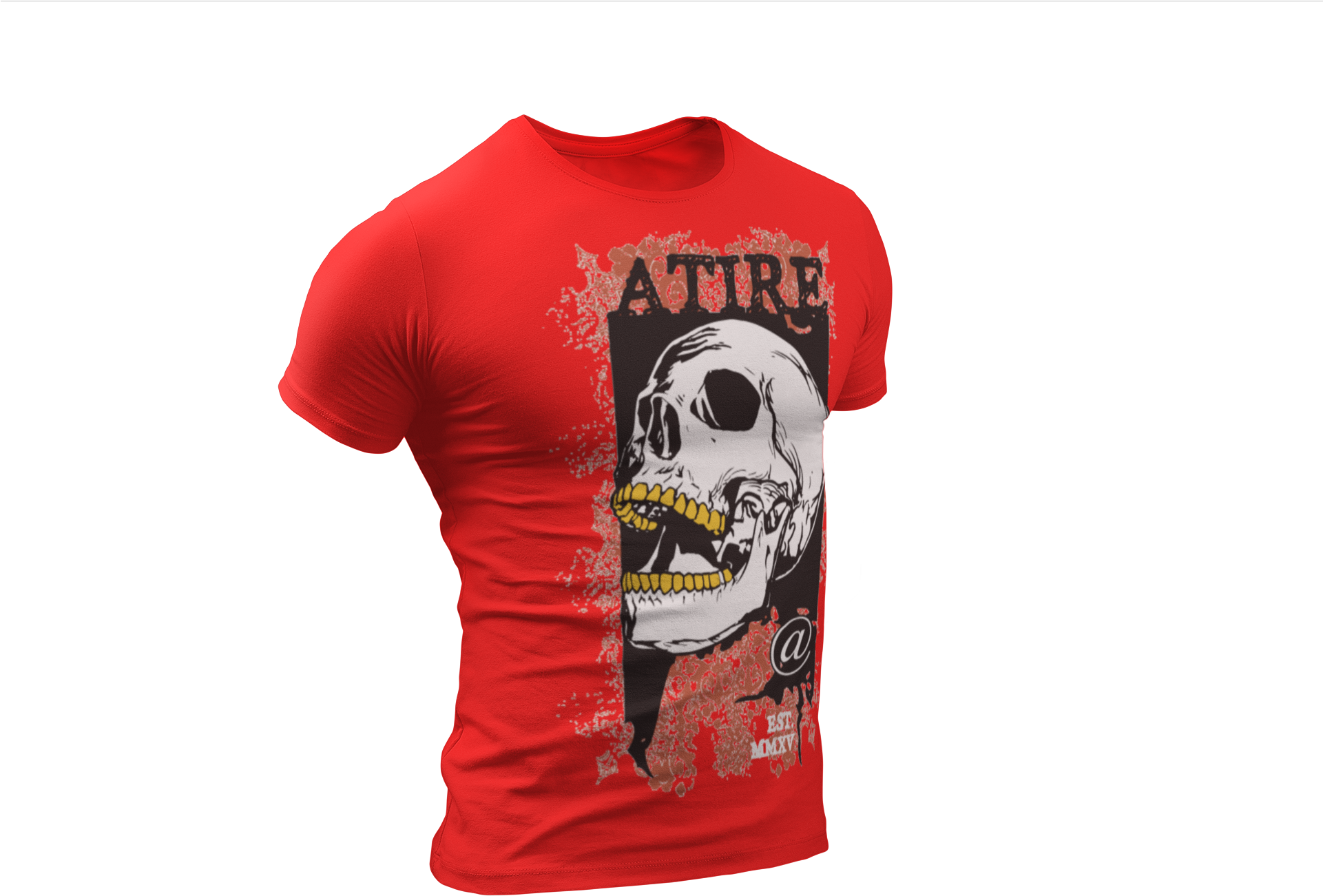 Atire “atrocious” Gold N Grillz Skullz T - T-shirt (1920x1440), Png Download