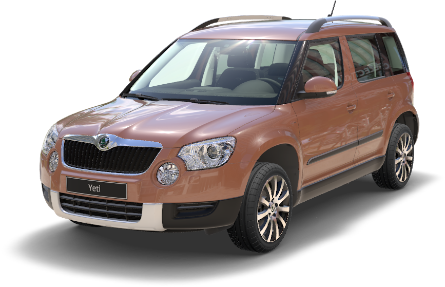 Škoda Yeti (1200x600), Png Download