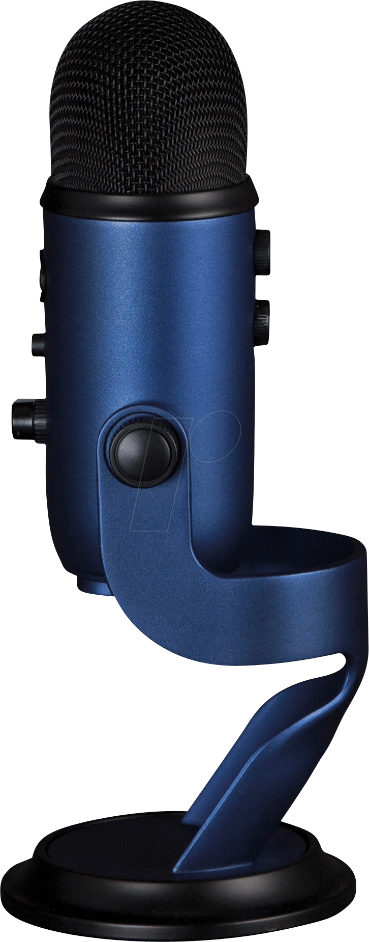 Midnight Blue Yeti Usb Microphone Blue Microphones - Blue Yeti Midnight Blue Png (726x1850), Png Download