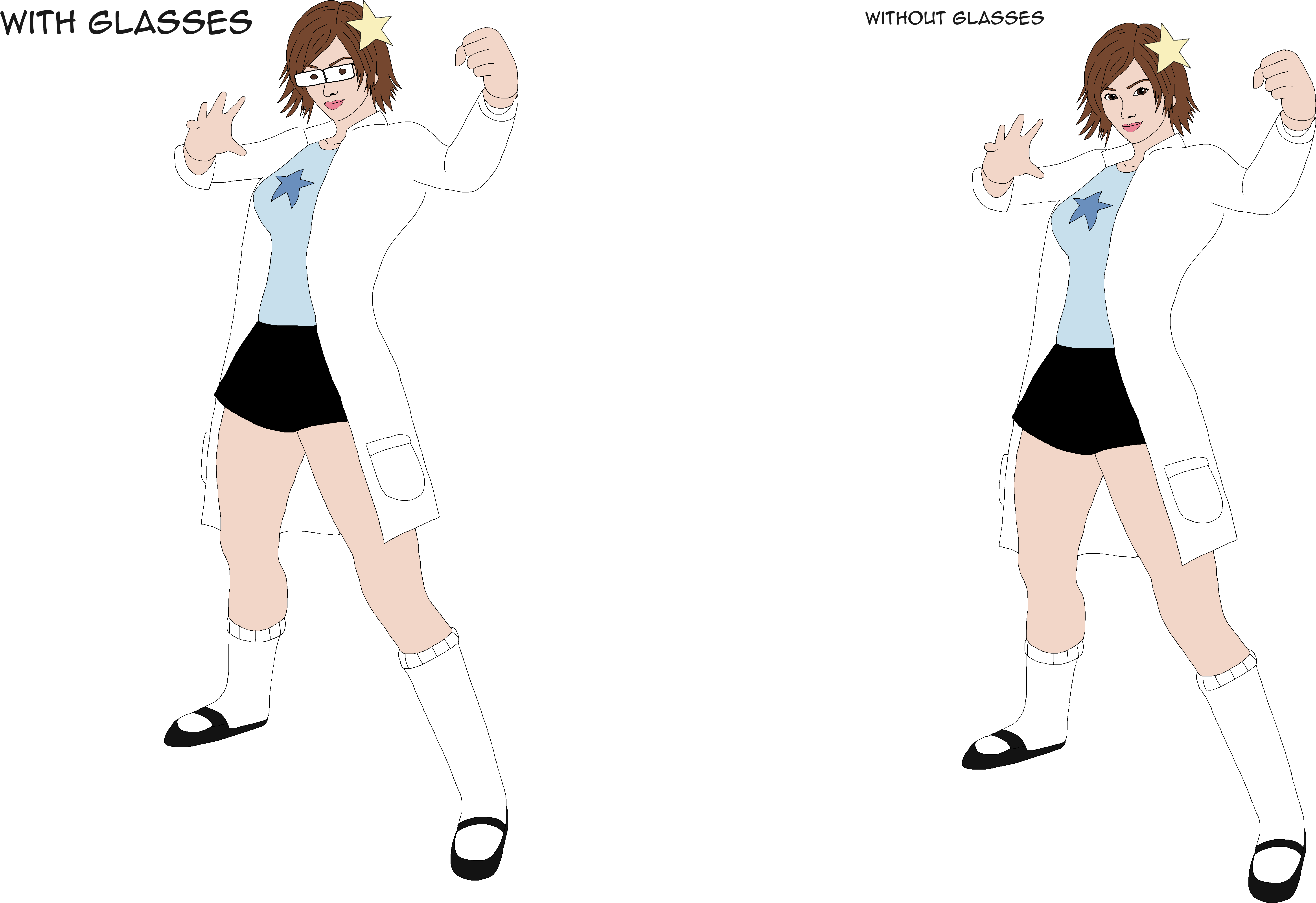 Asuka Kazama - Susan Test - Cartoon (6862x4300), Png Download