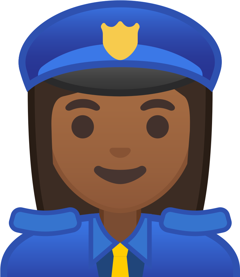 Download Svg Download Png - Police Officer Emoji (1024x1024), Png Download