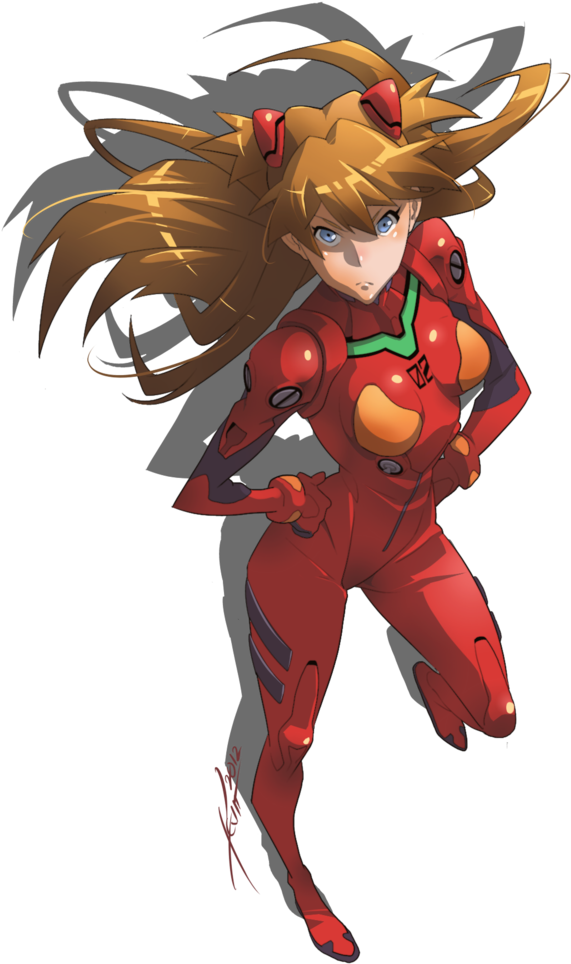 Daily Asuka - Asuka Shikinami Png (600x1000), Png Download