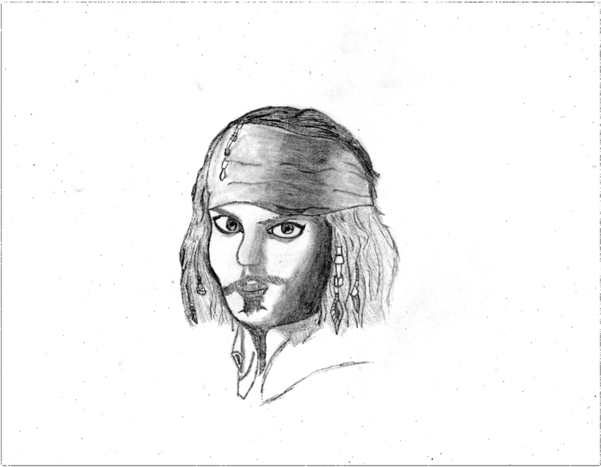 Clipart Transparent Stock Captain Jack Sparrow Sketch - 15 Ekspresi Wajah Sketsa (1016x787), Png Download