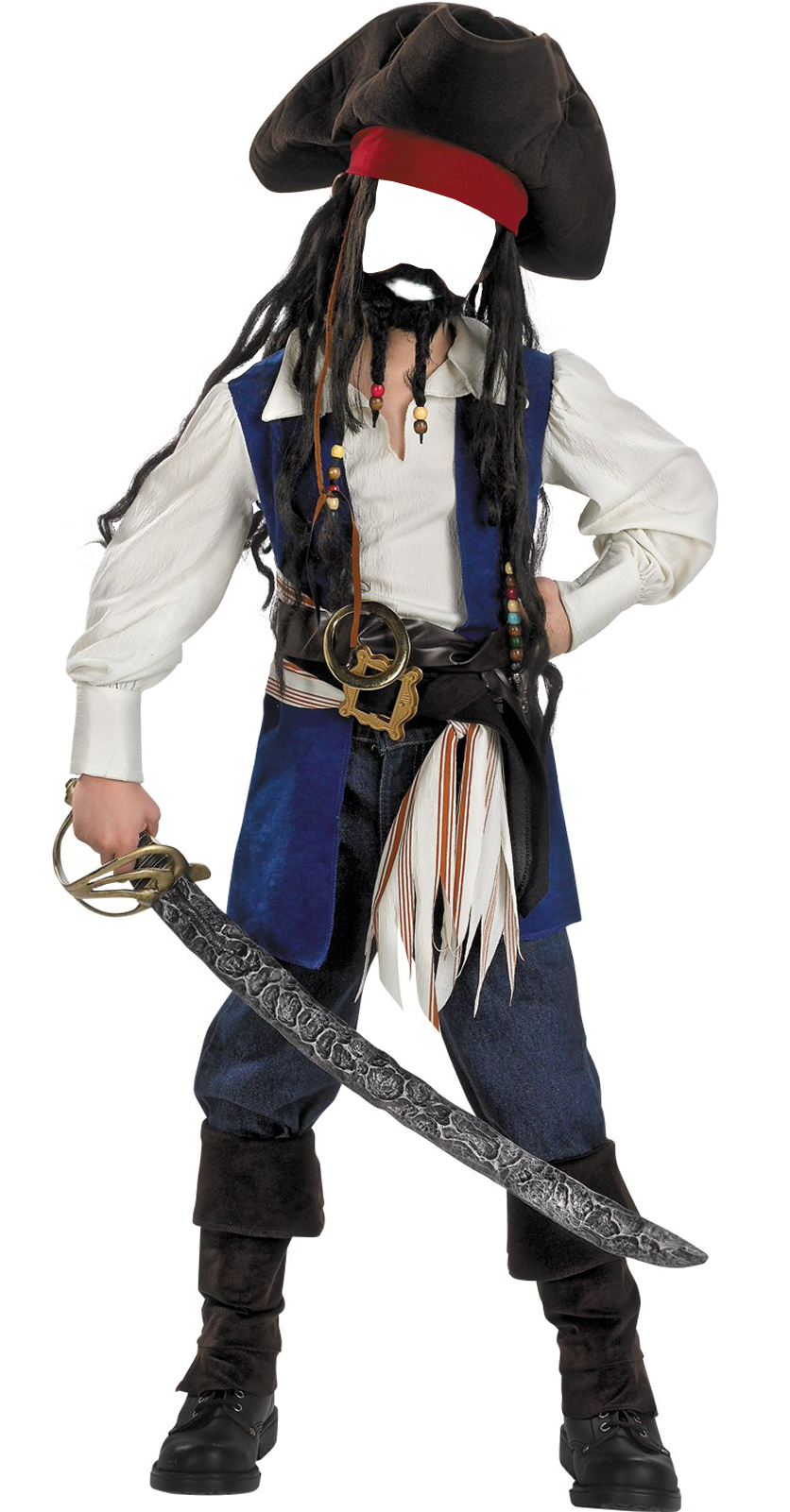 Jack Sparrow Costume Kids, Carnival Costumes, Tween - Captain Jack Kids Costume (1600x1600), Png Download