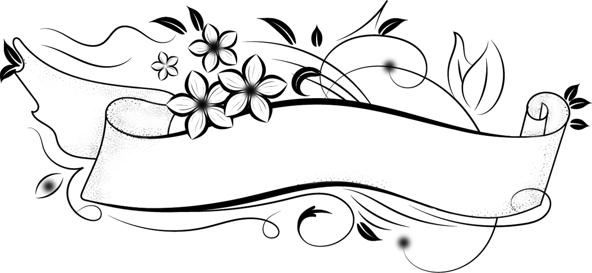 Flowers Drawing Illustrations, Png File - Клипарт Пнг Баннеры (1163x537), Png Download