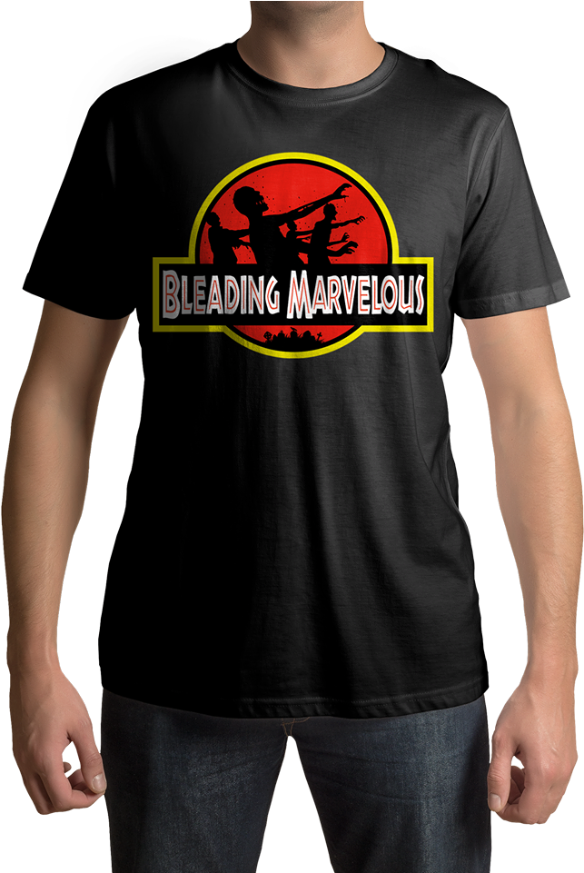 Bleading Marvelous Jurassic Park Inspired Logo T-shirt - Deer Hunting T Shirts (822x960), Png Download