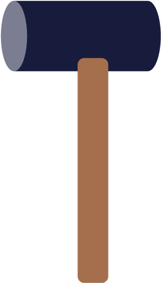Free Clip Art - Lump Hammer (640x640), Png Download
