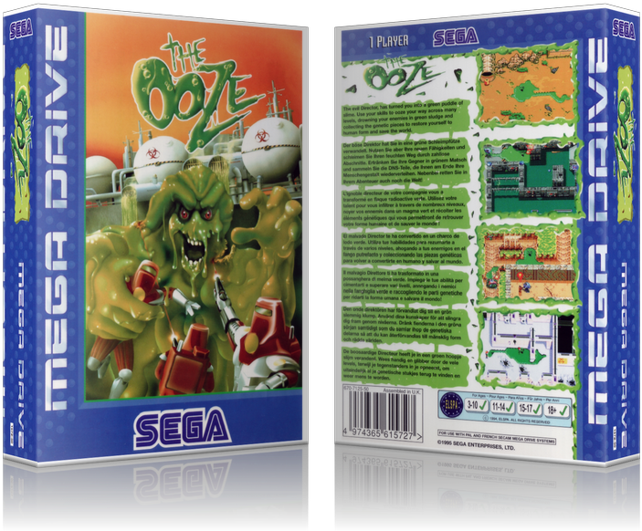Sega Genesis The Ooze Eu Sega Megadrive Replacement - Flyer (800x650), Png Download