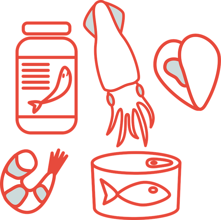 Fish, Cod, Food, Seafood, Can, Canned Fish, Label - Food (723x720), Png Download