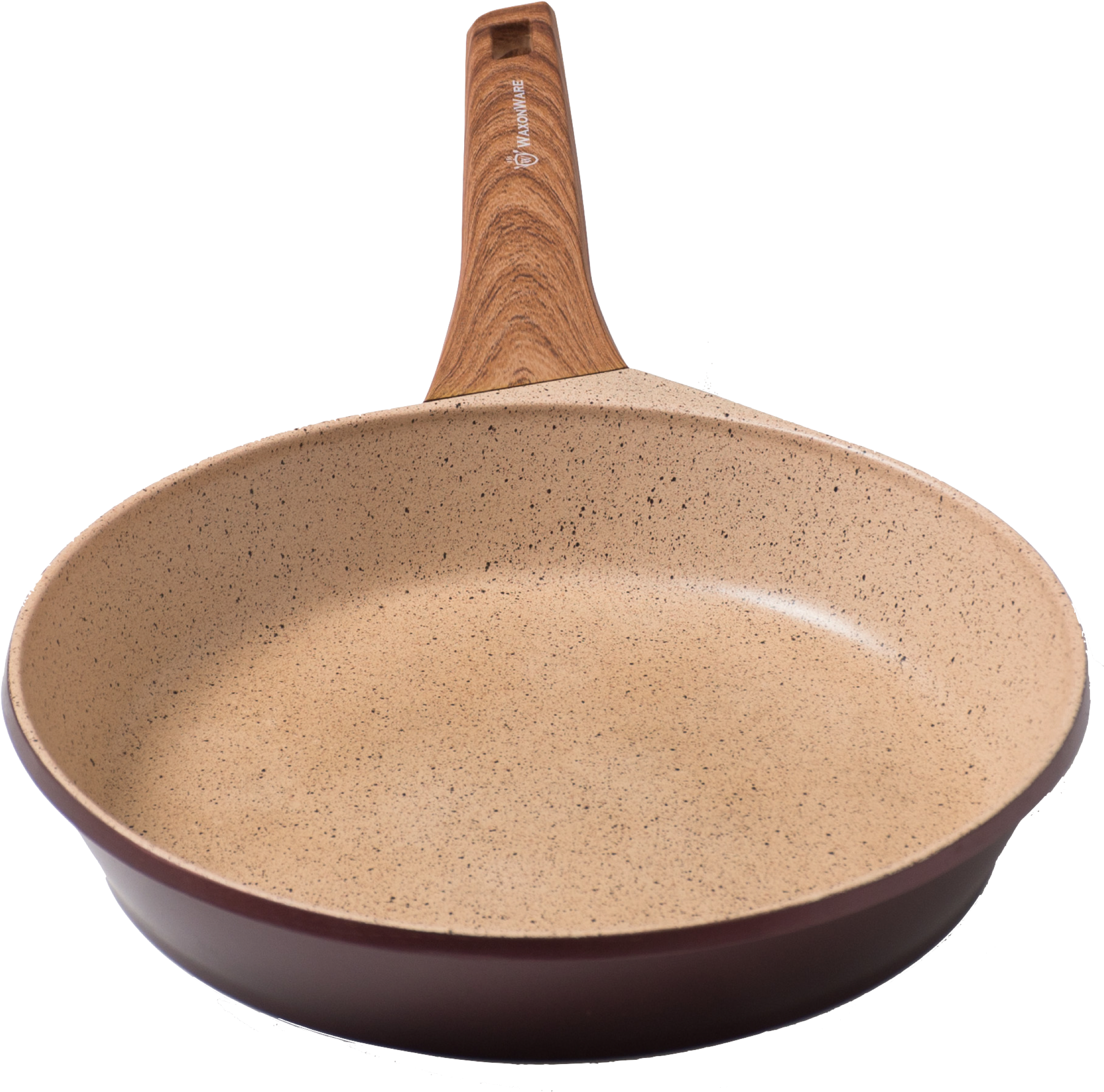 Waxonware Nonstick Cookware Round Open Frying Pan 21803573123 - Best Aluminium Cookware (3665x2443), Png Download