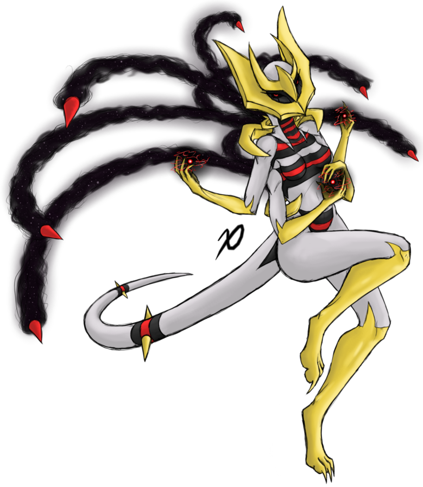 Png - Pokemon Giratina Human Form (833x959), Png Download