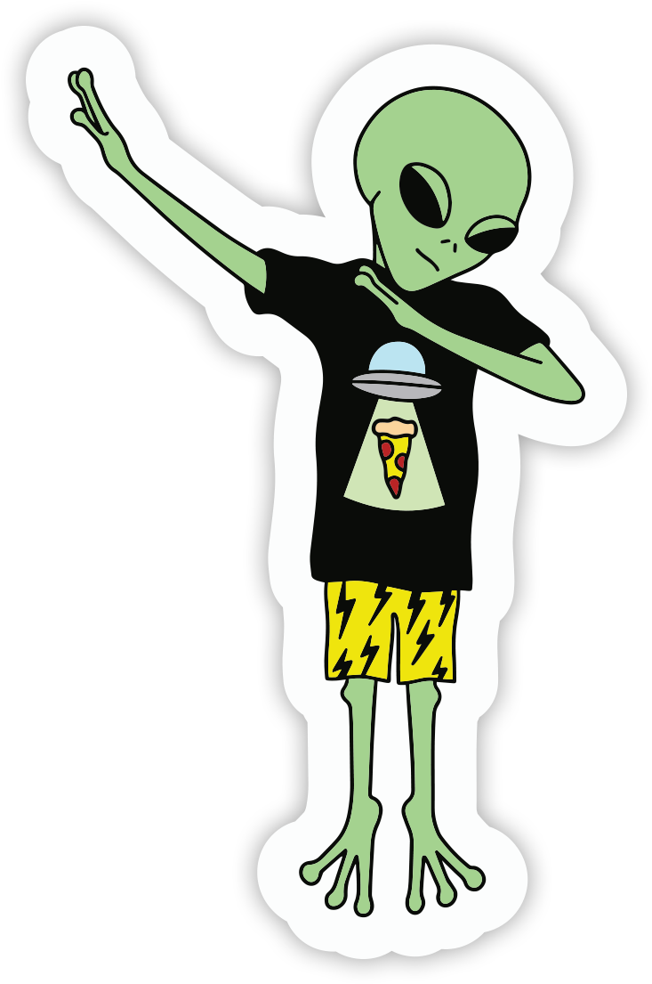Alien Dab Sticker Png Dab Stickers (1200x1200), Png Download