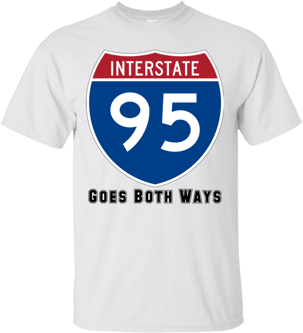 95 Goes Both Ways Ultra Cotton T-shirt - Active Shirt (1155x1155), Png Download