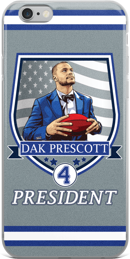 Dak Prescott 4 President Iphone Case - Mobile Phone Case (1000x1000), Png Download