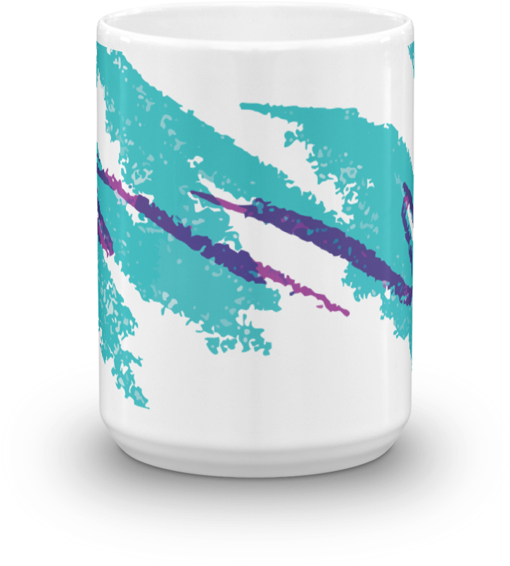 90's Solo Cup Pattern Coffee Mug - Mug (1000x1000), Png Download