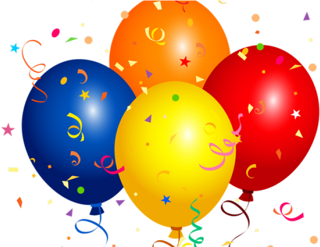 Confetti Clipart Birthday - Balloon Clipart Png (640x480), Png Download