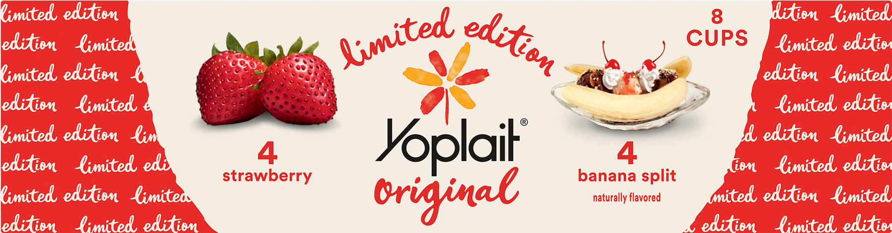 Yoplait Original Limited Edition Variety, Strawberry (1800x1800), Png Download