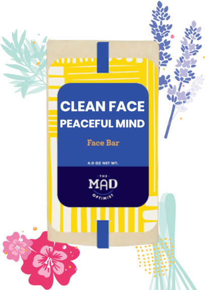 Recipe 503 Clean Face Peaceful Mind - Floral Design (576x600), Png Download