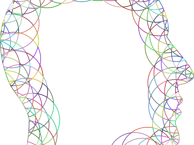 Lines Clipart Abstract - Circle (640x480), Png Download