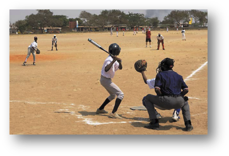 Diagram Of Baseball Field Complex In Ghana - Catcher (800x549), Png Download