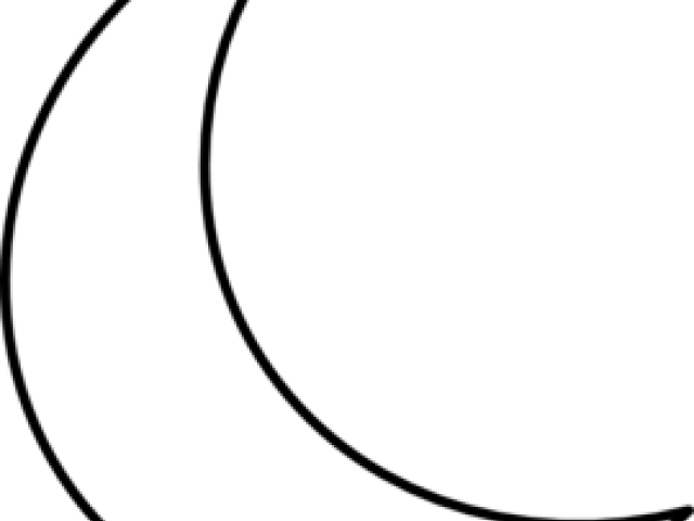 Crescent Clipart Half Moon - Circle (640x480), Png Download
