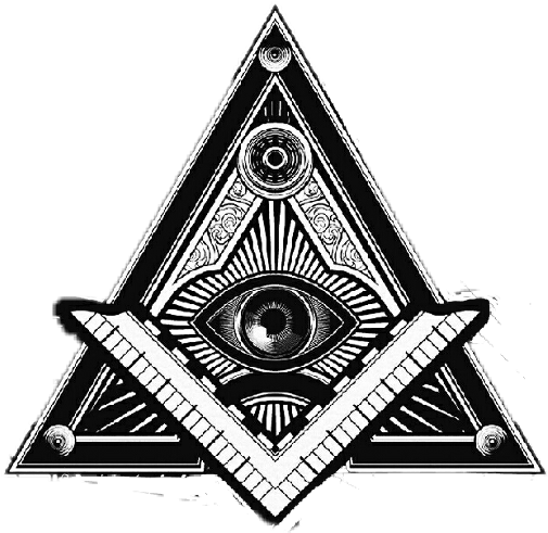Picsart Likes Ojo Eye Illuminati Stickerfollow4follow - Illuminati Triangle (1024x1024), Png Download