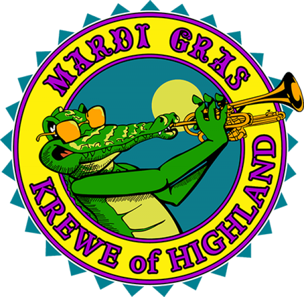 Highland Mardi Gras Parade - Krewe Of Highland (600x586), Png Download