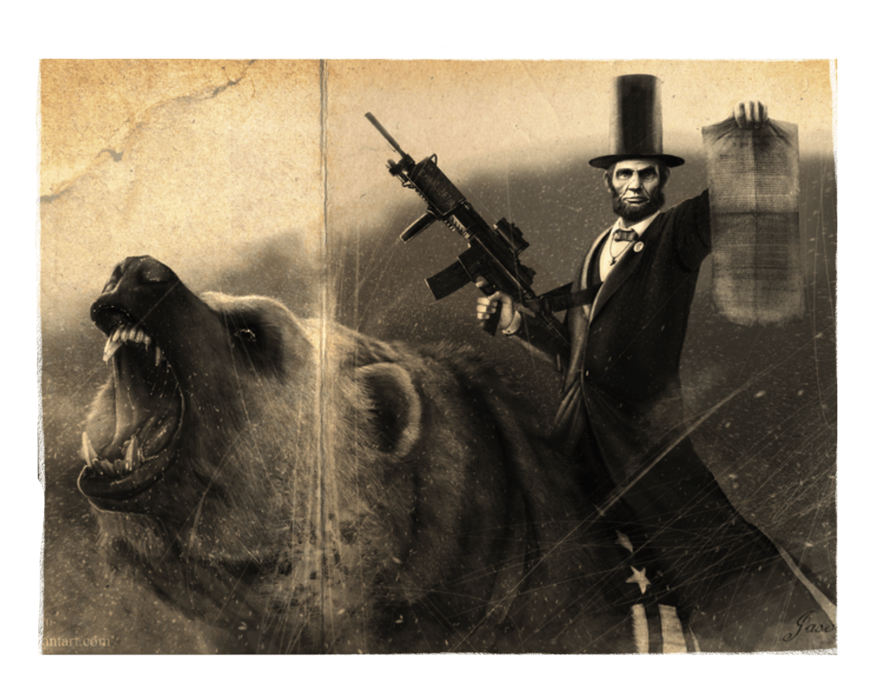 Epic Badass Abraham Lincoln - Abraham Lincoln Epic (1720x1352), Png Download